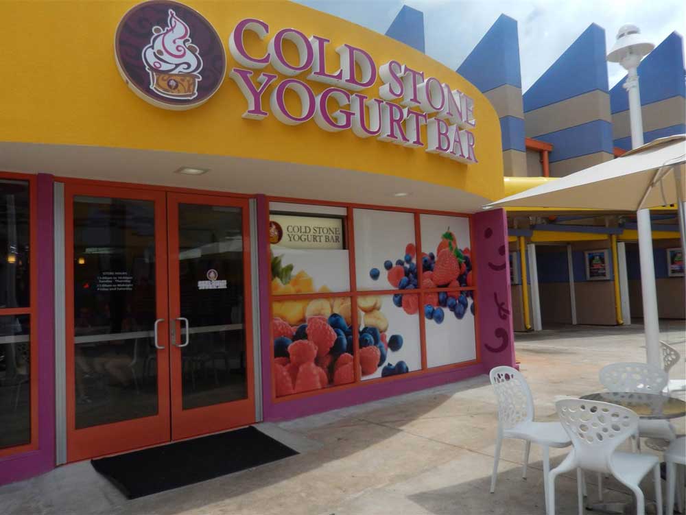 Exterior of Cold Stone Yogurt Bar in Guam.