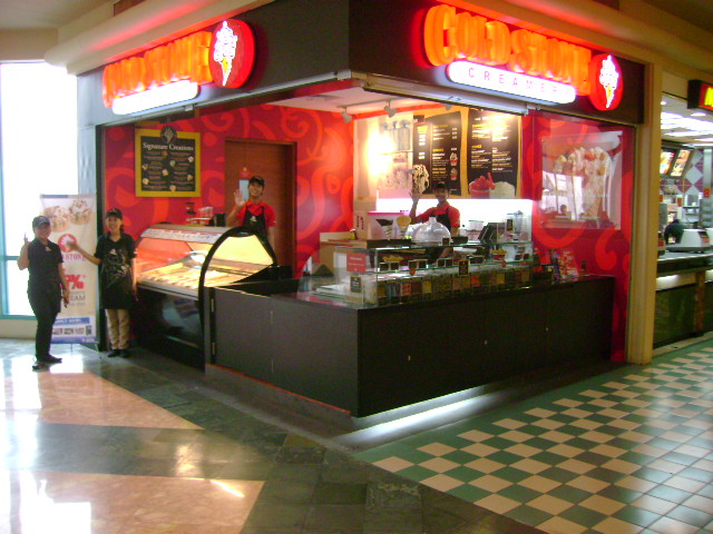 Exterior of Cold Stone Creamery in Indonesia.